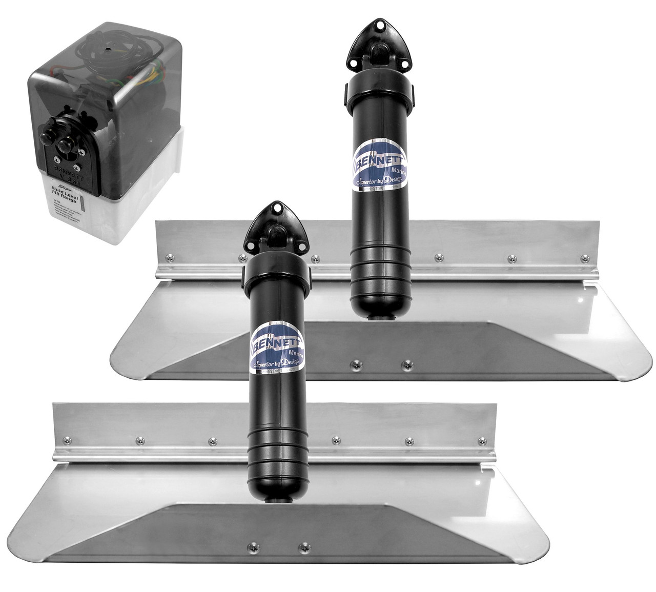 Bennett 18x9 Standard (Classic) Hydraulic Trim Tab System without Control 189